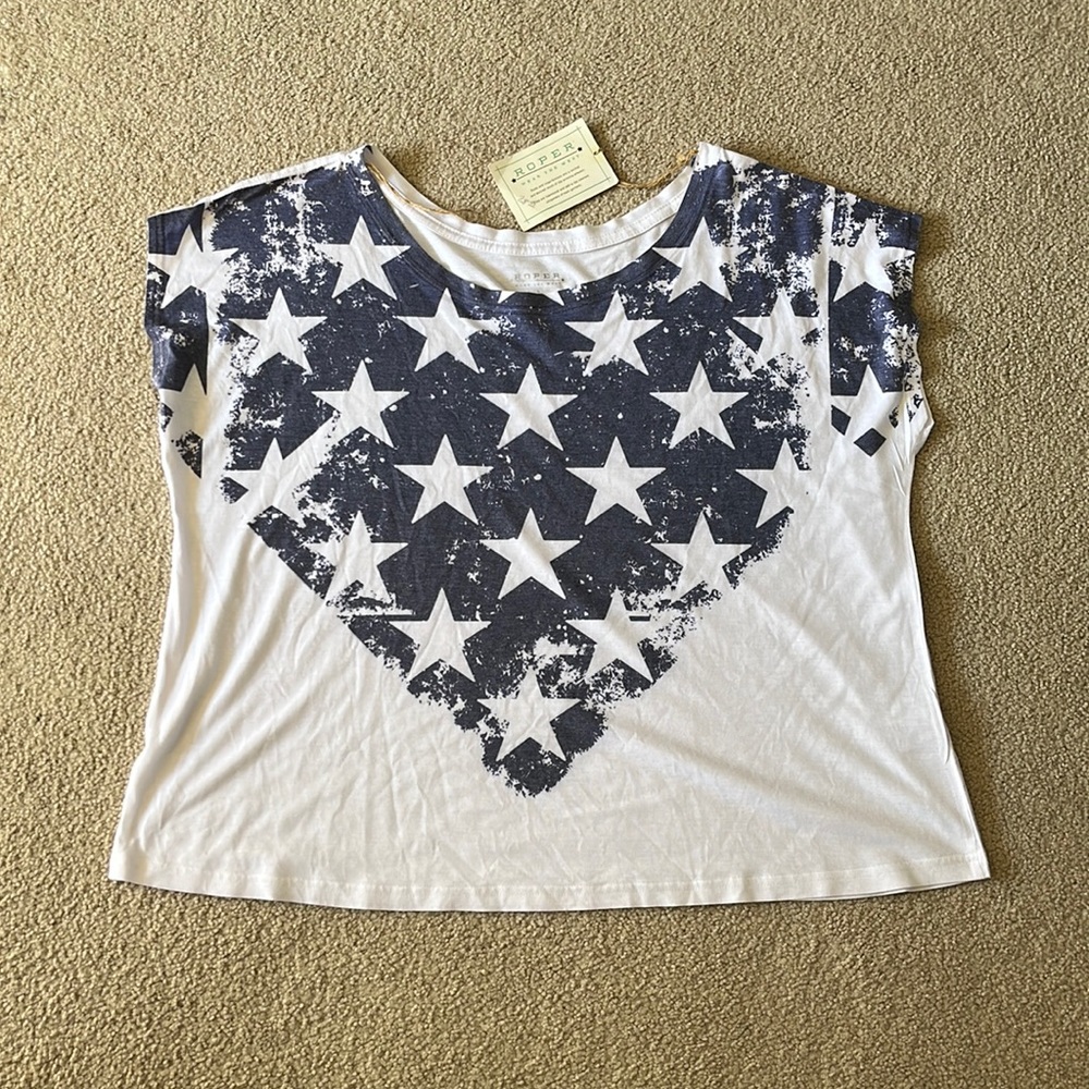 Roper oversized cropped t-shirt